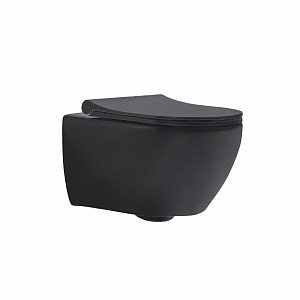 Купить bewash bogen 88303270 унитаз подвесной с сиденьем микролифт черный матовый в интернет-магазине santehplatinum.ru