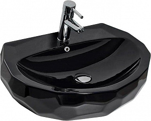 Купить bewash bekinger 60 87601106 раковина на столешницу с отверстием под смеситель, черный глянец в интернет-магазине santehplatinum.ru
