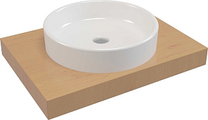 Купить serel 46 2025 washbasin раковина на столешницу, цвет белый в интернет-магазине santehplatinum.ru