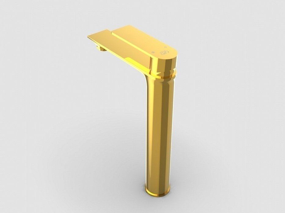 GPD MSL155-A Provido Gold Смеситель для раковины с высоким корпусом, цвет золото